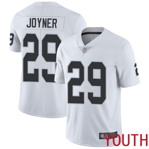 Oakland Raiders Limited White Youth Lamarcus Joyner Road Jersey NFL Football 29 Vapor Untouchable Jersey